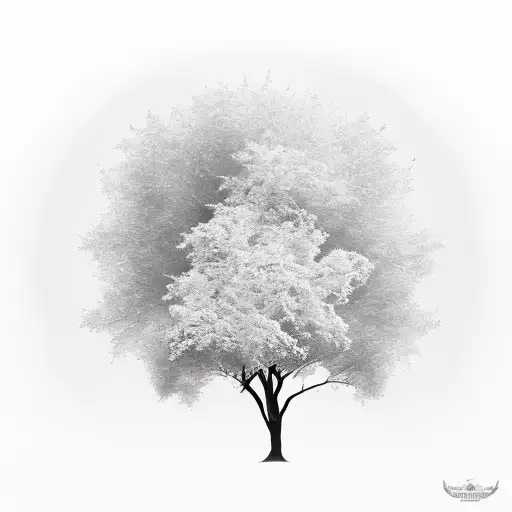 Tree With Leaves Turning Into Birds