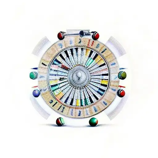 A Realistic Roulette Wheel With Snooker Balls Instead Of Numbers