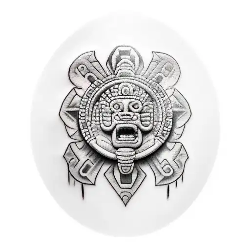 Mayan Stone Chest Piece