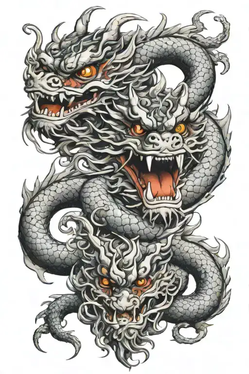 Chinese Dragon With Chinese Memorabilia Piece