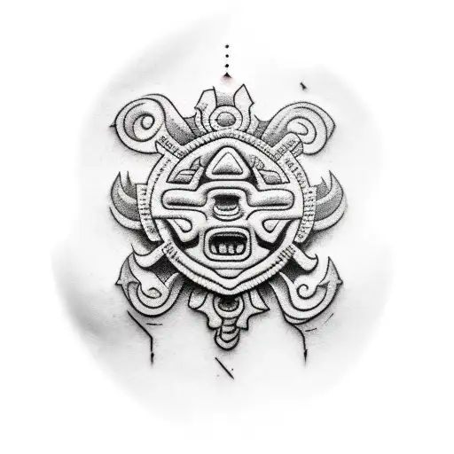 Mayan Stone Chest Piece