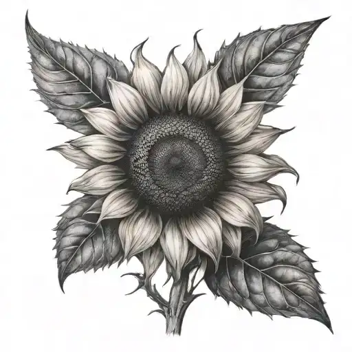 Sunflower With One Petal Missing