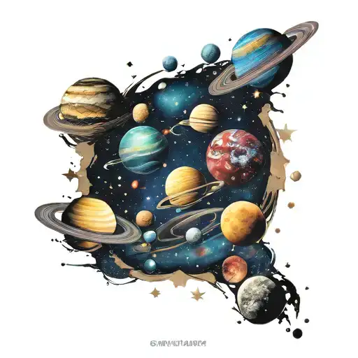 Galaxy Filled With Planets