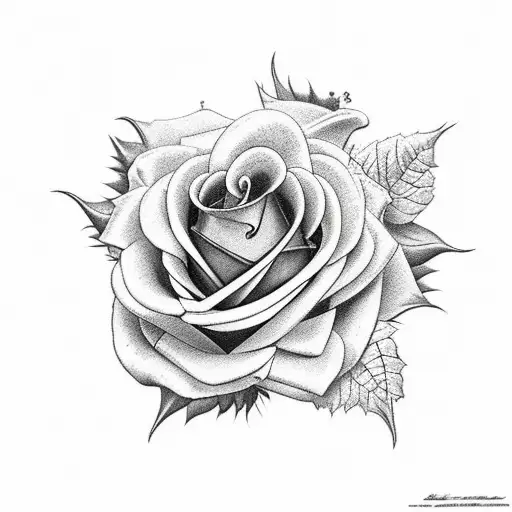 Black Demon Whit Roses