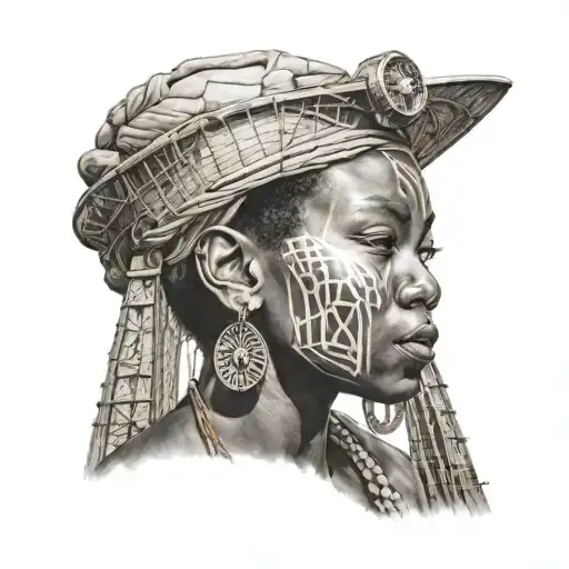 African Woman Brooklyn Bridge Aliens