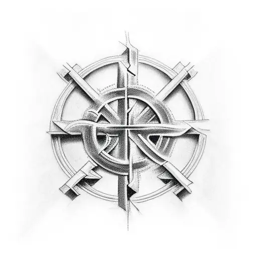 Christian Cross With Text