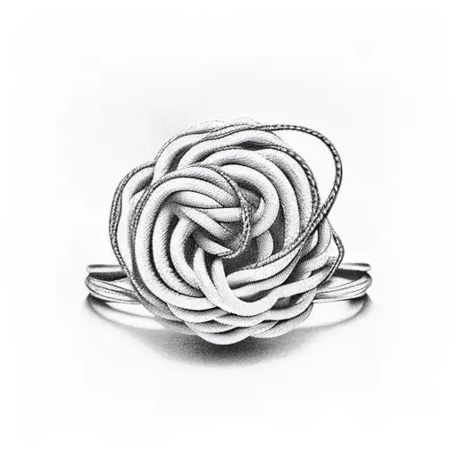 Realistic String Tied In A Bow On Ring Finger