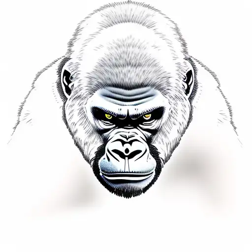 Angry Gorilla Face