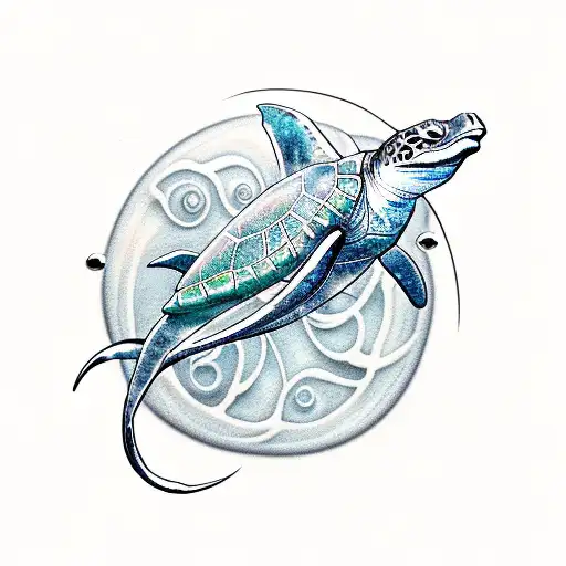 Mermaid Sea Turtles Manta Rays Jellyfish