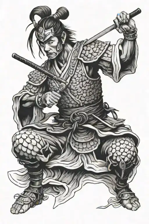 Samurai Warrior Meditating