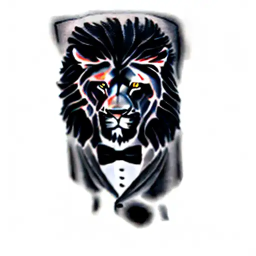 A Lion In A Tuxedo