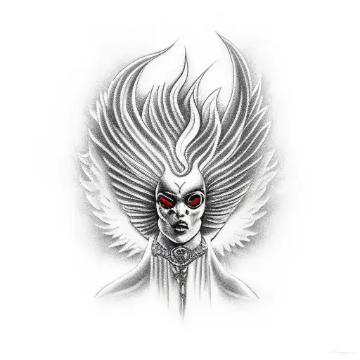 Flames With Fallen Angel