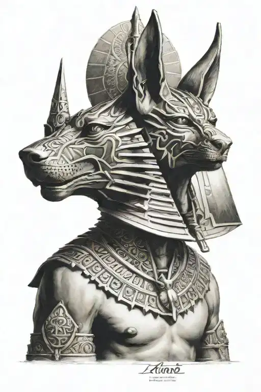 Anubis Egyptian Mythology Pyramid