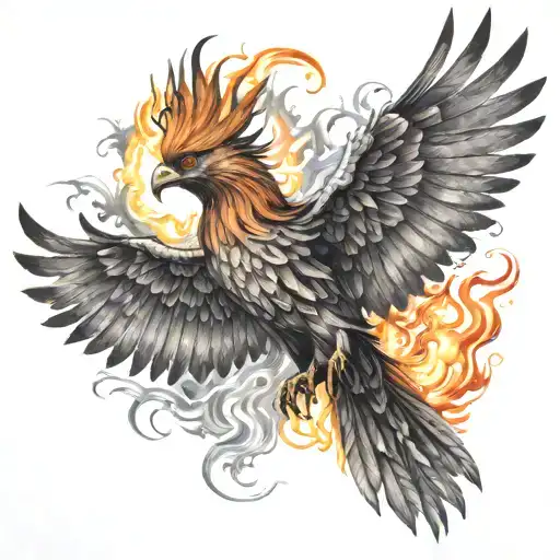 Phoenix Rising From The Ashes