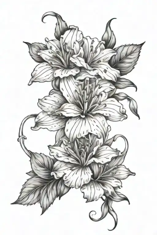 April And September Birth Flowers Intertwined