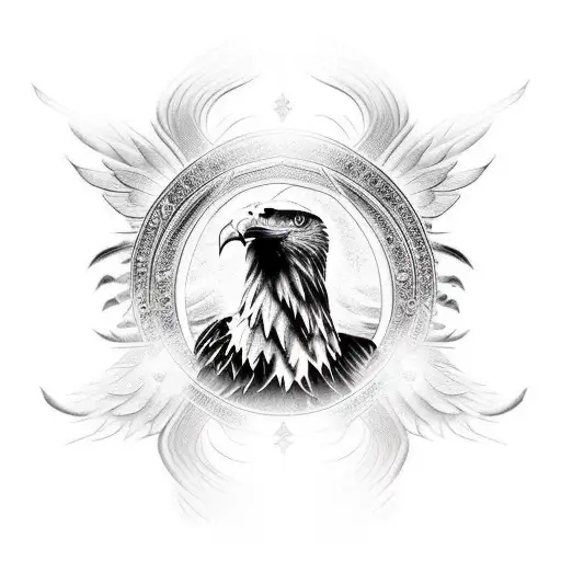 Eagle Decending On Shin