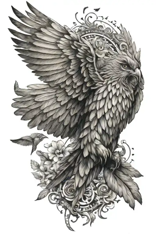 Wing Spread His Wings