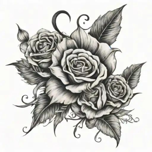 Love Written With Flowers Blooming