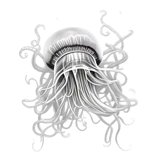 Jellyfish Medusa Black