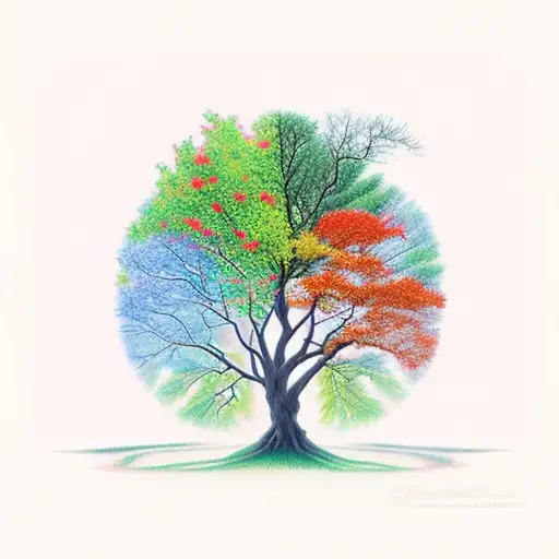 Tree With 4 Seasons