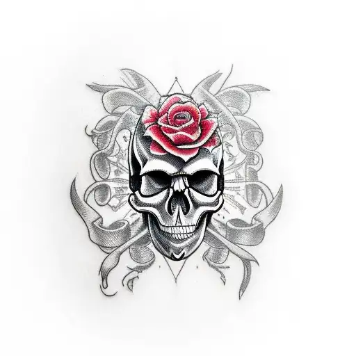 Skull And Real Heart