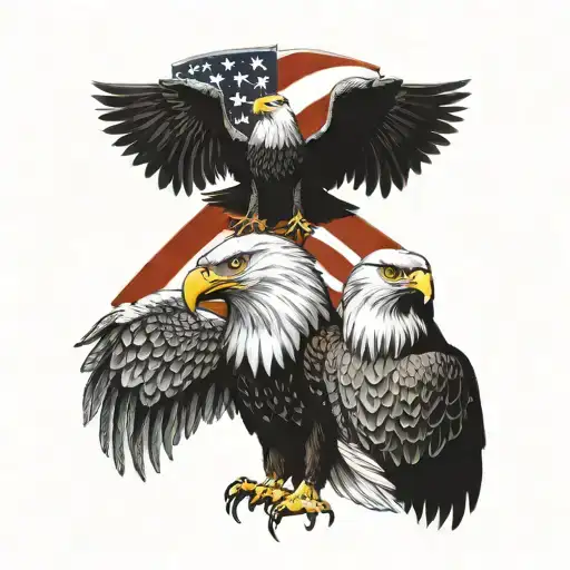 Polish Eagle And American Eagle
