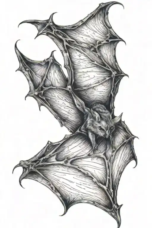 The Bat Is Wrapped In Wings