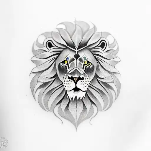 Lion Head With Scroll