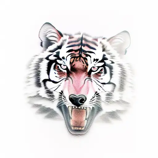 Half Wolf Half Tiger