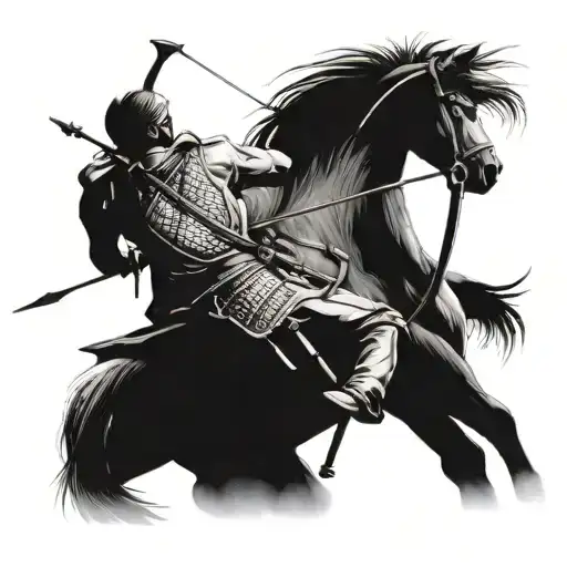 The Symbol Of The Month Of Azar Is An Archer With A Horse And An Archer