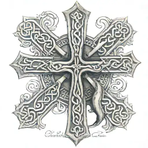 Celtic Cross With The Word Always