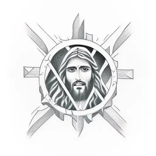 Jesus Playing Guitar With A Camera