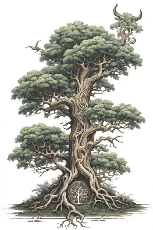 Goddes Freya Yggdrasil Tree Of Life