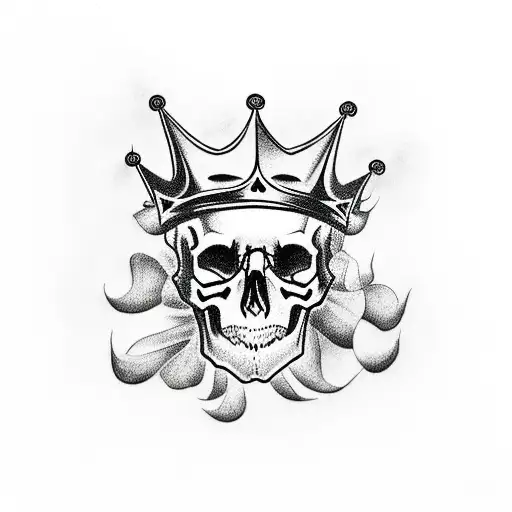 Skull With Crown