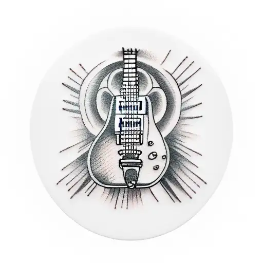 Guitar With Guitar Pick