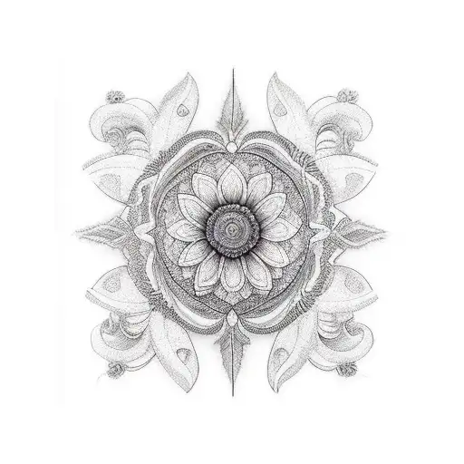 Dhalia Mural Beautiful Vivid