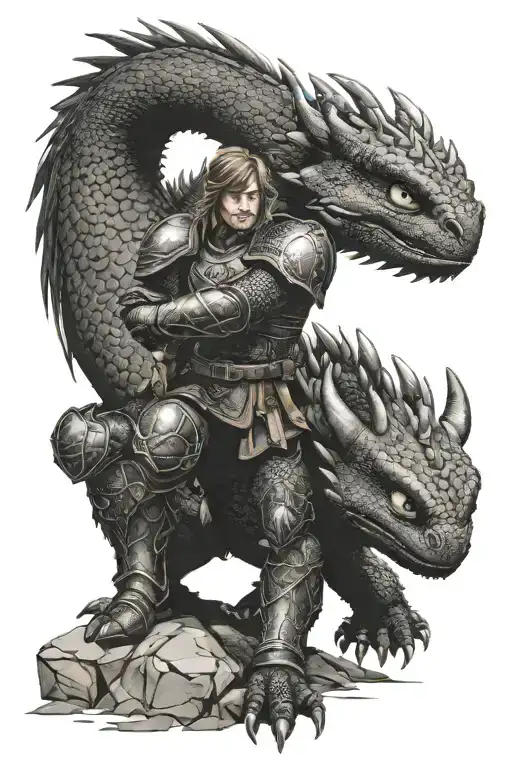 How To Train Your Dragon Mixed With Knight Kneeling