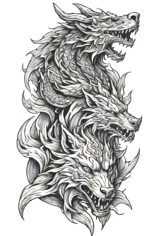 Dragon And Wolf