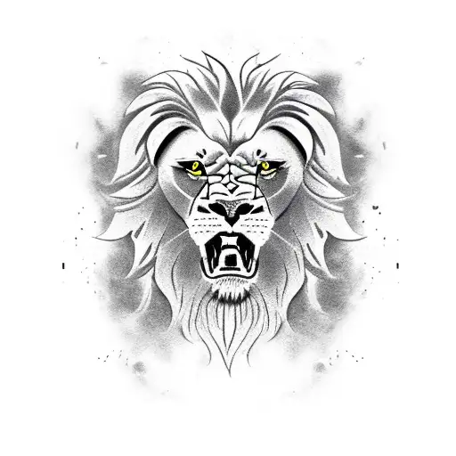 A Fierce Lion Head Wearing A Kickboxing Glove In A Sporty Action Pose