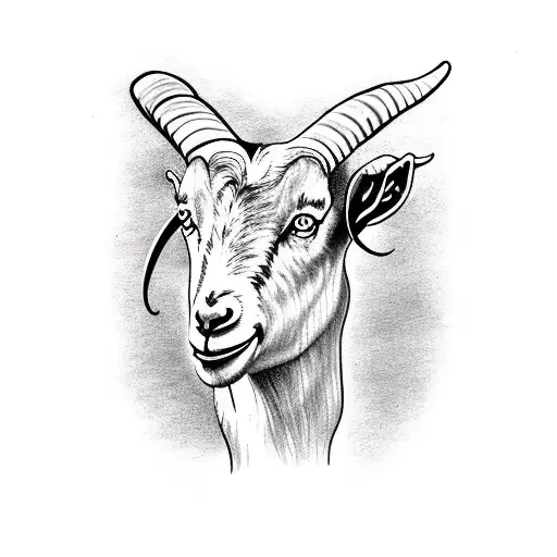 Goat With Snake Horns