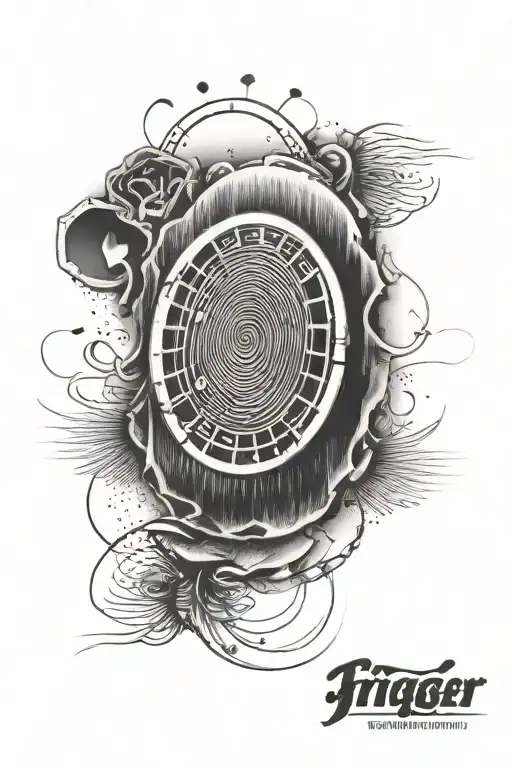 Fingerprint With Gambling Theme