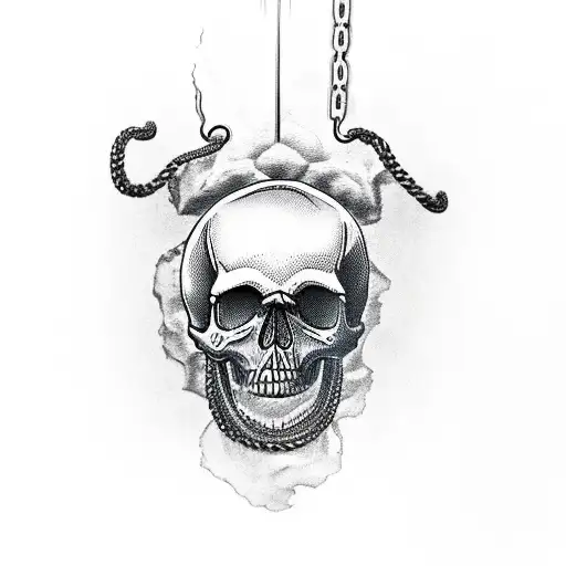 Skull With Chains