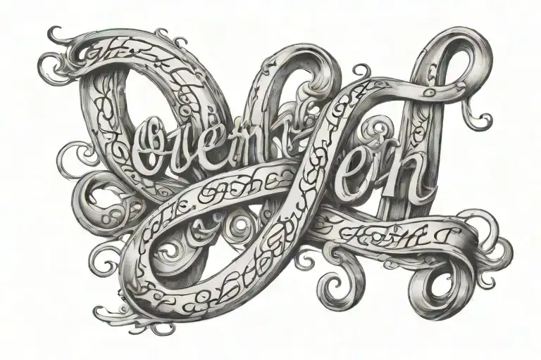 Owen In Script Font Intertwined