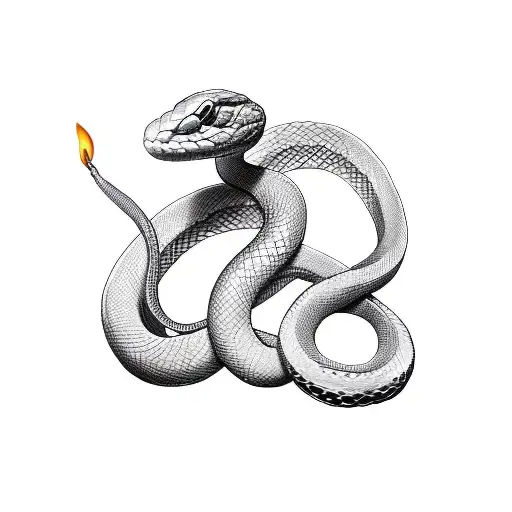 Snake With Fire