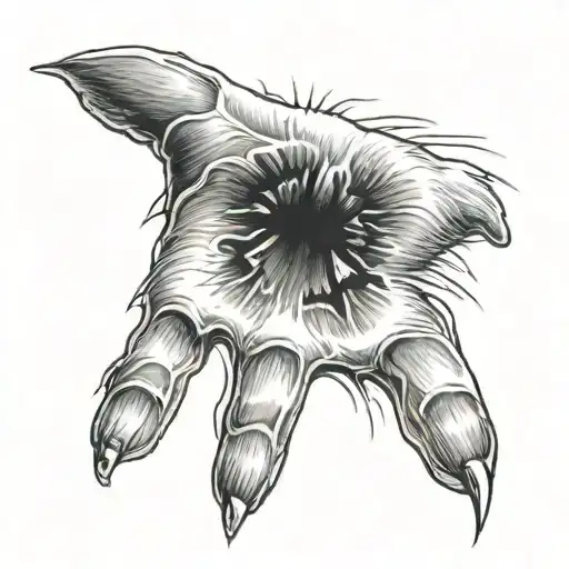 Dog Paw Unique Tattoo Design