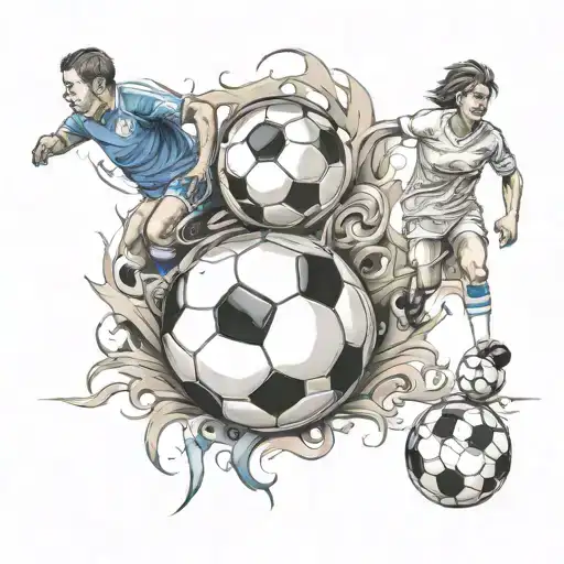 Family And Soccer Ball Transforming