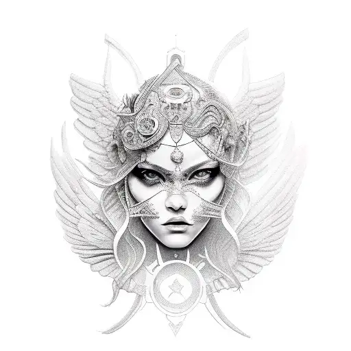 Sexy Female Guardian Angle