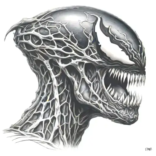 Venom Portrait With Open