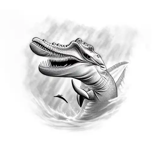 Dinosaur Humping A Dolphin