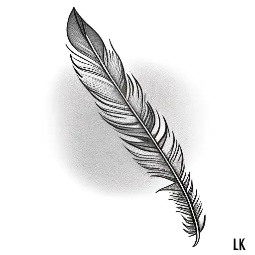 Straight Steel Feather